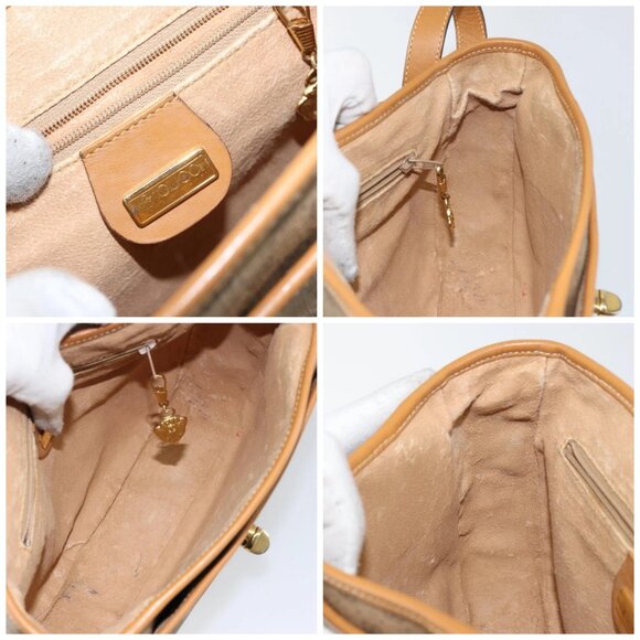 GUCCI Micro GG Supreme Shoulder Bag PVC Beige Gold 001 084 0259 Auth 145987 - Picture 15 of 16